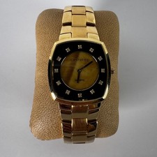 ASTON GERARD Ladies Watch Diamond Dial&Gold Plated Wristwatch. Model No.090566KM