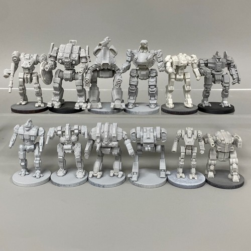 Battletech printed mechs - battletech, 3d