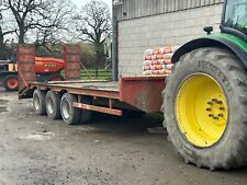 tri axle low loader Mc Cauley trailer, 18 tonne, manual ramps