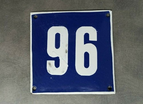Vintage enamel sign - sign, 96