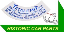 TECALEMIT FILTER STICKER/DECAL