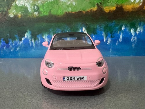 Personalised pink fiat 500e - personalised,
