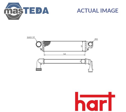 612 718 intercooler radiator - 718,