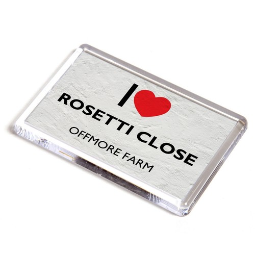 Fridge magnet love rosetti - -,