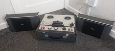 Sony TC-200 Vintage Tapecorder Reel-to-Reel Tape Recorder With Speakers 