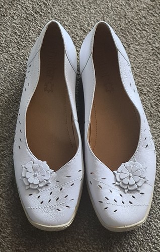 Hotter pretty white - white, leather