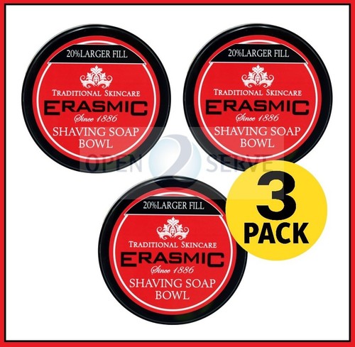Erasmic shaving soap bowl - 3x,