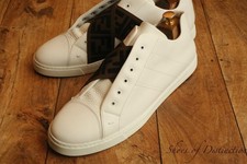 Fendi FF White Leather Brown