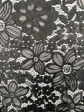 2 Metres Black Multi Floral