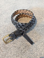 Braided leather Belt M Womens