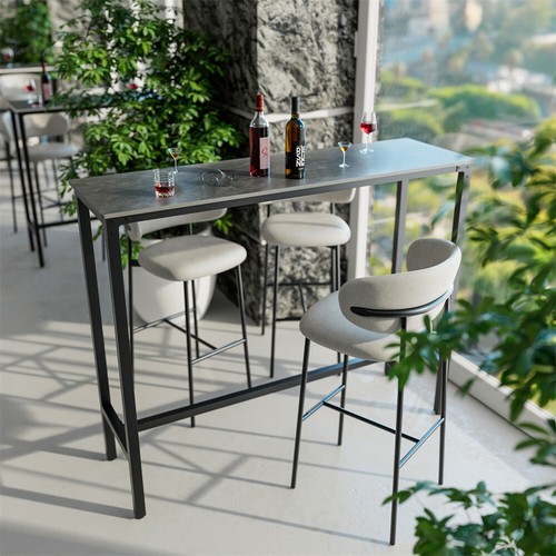 Fativo marble bar table - table, slim