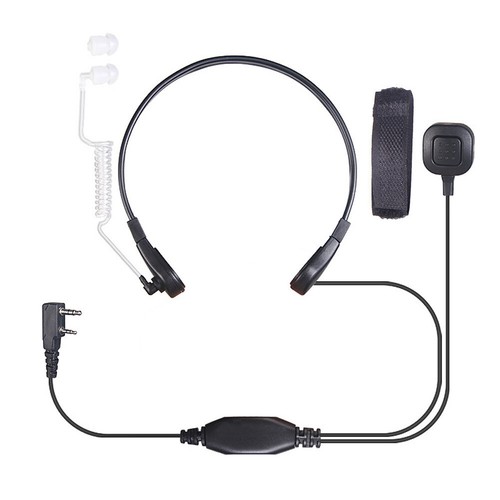 Pin earpiece throat mic - pin,