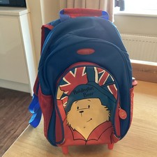 Paddington Bear Kids School Bag Travel,  Wheeled Trolley Bag, Backpack