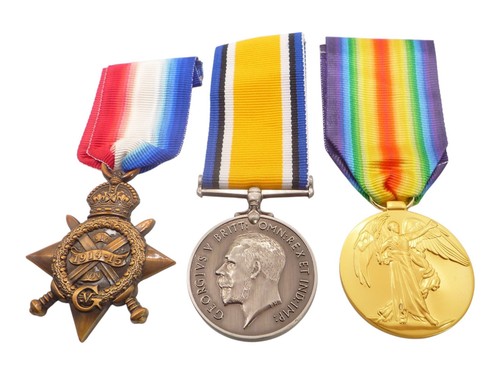 Ww1 1914 medal trio copy - ww1,