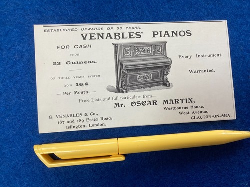 1900 venables pianos - 1900,