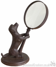 Bronze effect Dog holding