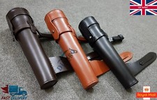 Saddle Hip Flask Top Leather