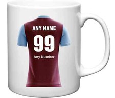 Aston Villa Football Club Tea Coffee Mug Personalised With Your Own Text Gift