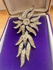 Vintage Sarah Coventry Star / Comet / Evening Accent Silver Tone Brooch/Pendant