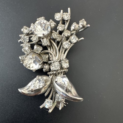 Vintage silver tone flower - vintage,