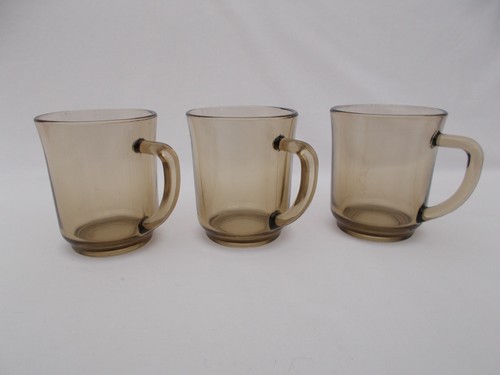 Vintage smoked brown glass - brown,
