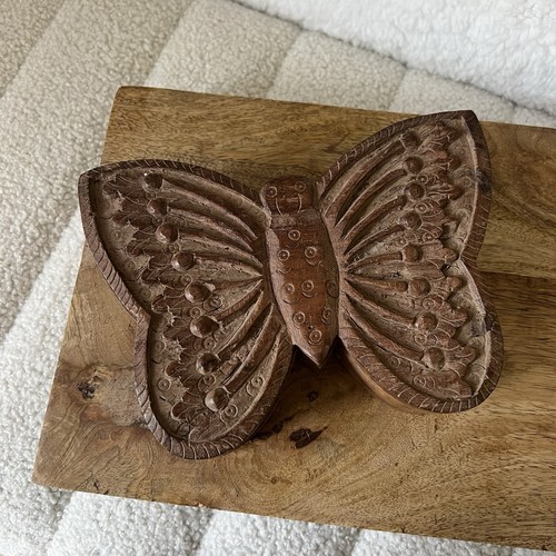 Vintage hand carved wooden - hand,