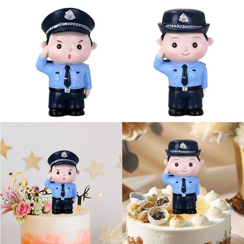 Resin police figurine mini - police,