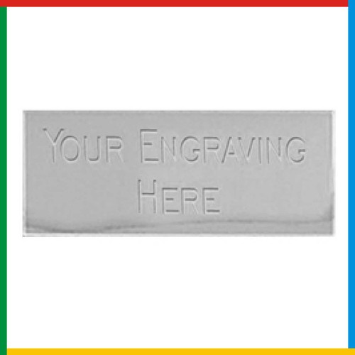 Engraved metal trophy plaque - metal,