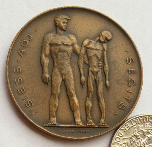 1946 hungarian pow - sas, bronze