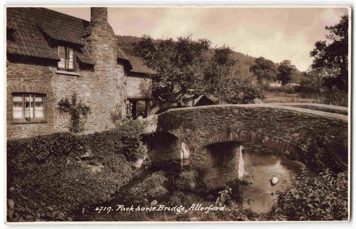 Allerford packhorse bridge - bridge,