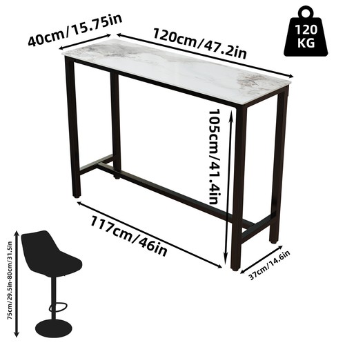 Long kitchen bar table - bar,