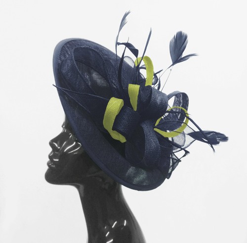 Big saucer sinamay - sinamay, headband