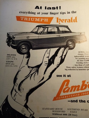 A7a ephemera advert triumph - ephemera,