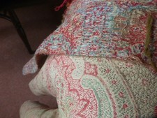 Huge antique victorian woven - huge,