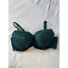 M&S Green Lace Bra