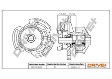 Water pump Mechanical DP2310.10.052 Dr!ve+ for VW SEAT
