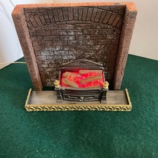 Dolls House Georgian Style Glow Well log Fireplace.