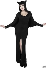 Killstar Draco Dracul Black Devil Maxi Dress XL 14-16 Goth Witch Halloween Plus