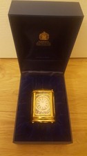 HALCYON DAYS ENAMELS GEORGIAN FLOWER CLOCK BOXED