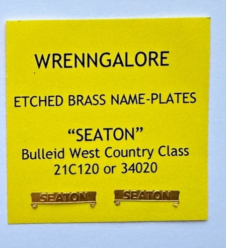 Wrenn etched name plates - wrenn,