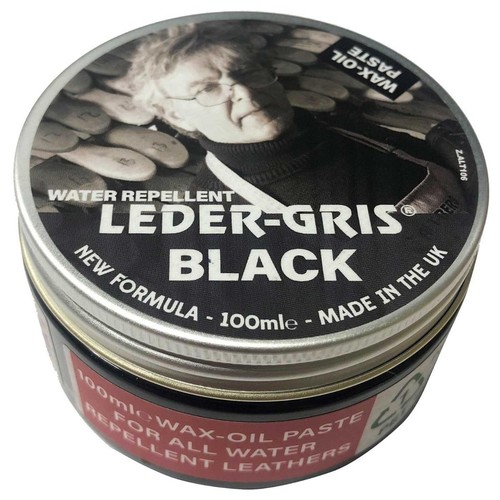 Black water repellent wax oil - black,