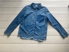 H&M soft cotton denim shirt 12