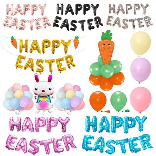 Easter balloons banner - balloons,