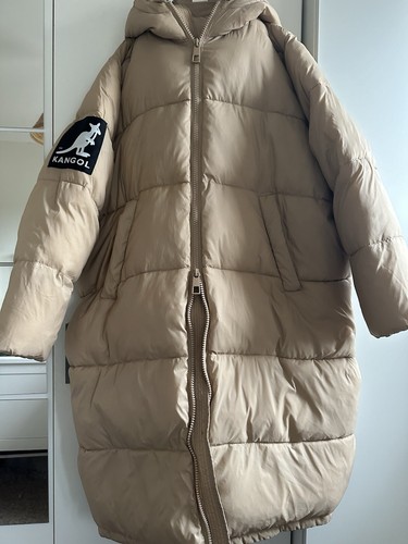 Kangol beige coat with - h&m,
