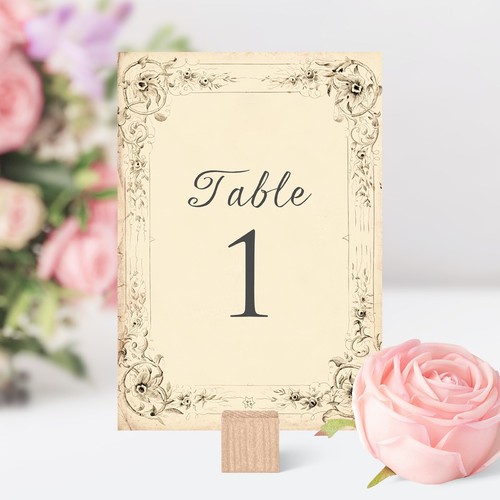 Antique style wedding table - antique,
