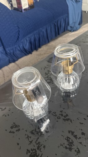 Glass candles lamps holder - 2,