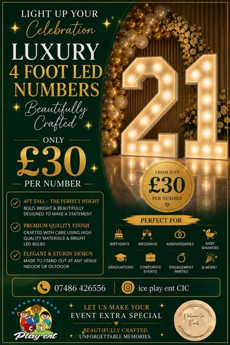 Led light numbers 4ft to - led,