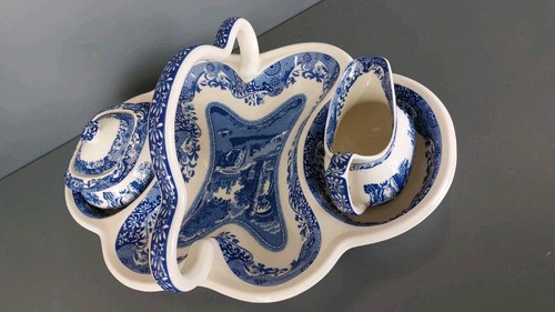 Spode blue italian basket - blue, for