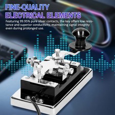 K4 Heavy-duty Electric Telegraph Key CW Communication Short Waves Morse Code Key