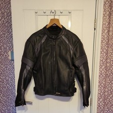 Akito black Leather Motorbike